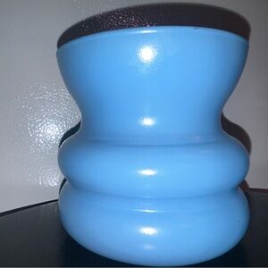 Art Deco Vintage Blue Spittoon